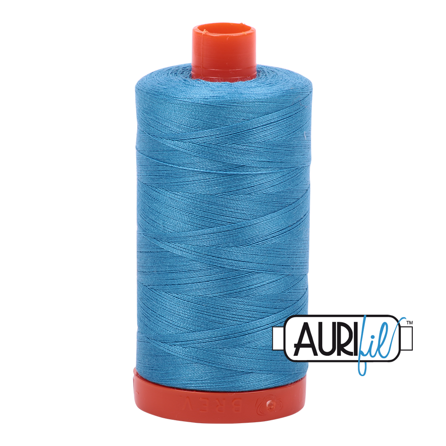 Aurifil 50wt Cotton Thread - 1320 Bright Teal 1300m