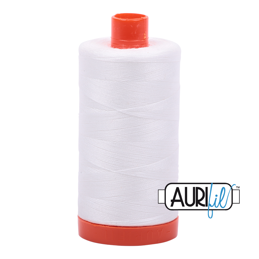 Aurifil 50wt Cotton Thread - 2021 Natural White 1300m