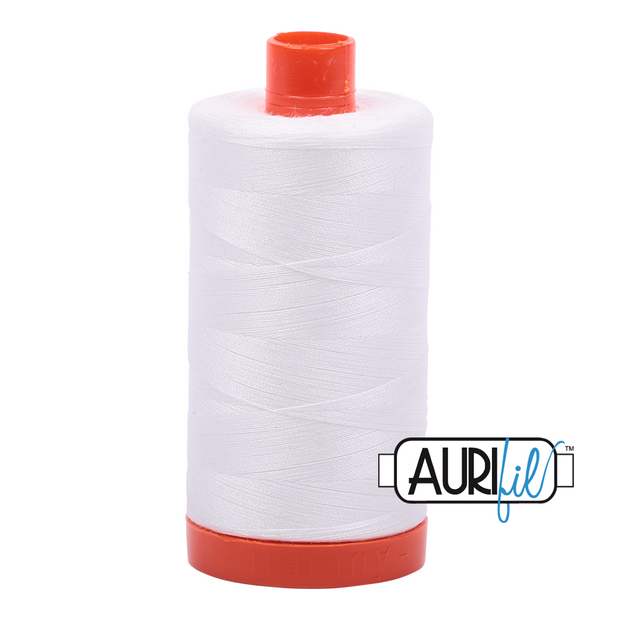 Aurifil 50wt Cotton Thread - 2021 Natural White 1300m
