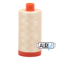Aurifil 50wt Cotton Thread - 2110 Light Lemon 1300m