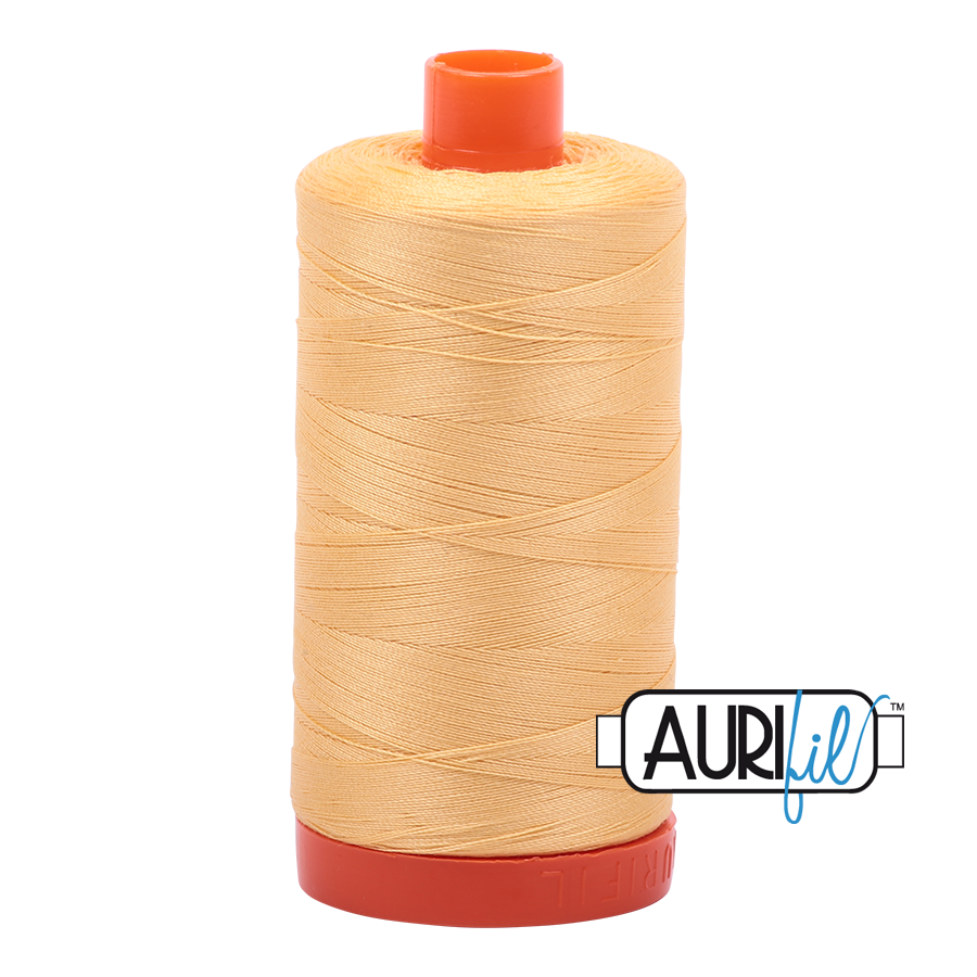 Aurifil 50wt Cotton Thread - 2130 Medium Butter 1300m