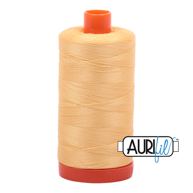 Aurifil 50wt Cotton Thread - 2130 Medium Butter 1300m