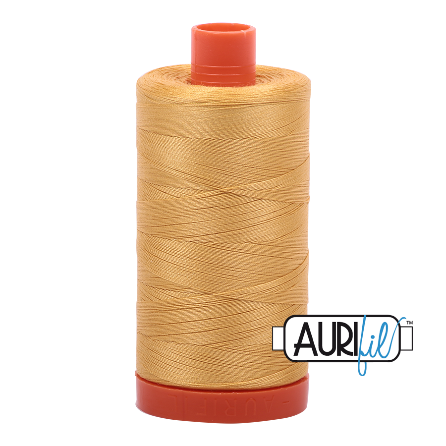 Aurifil 50wt Cotton Thread - 2134 Spun Gold 1300m