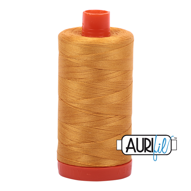 Aurifil 50wt Cotton Thread - 2140 Orange Mustard 1300m