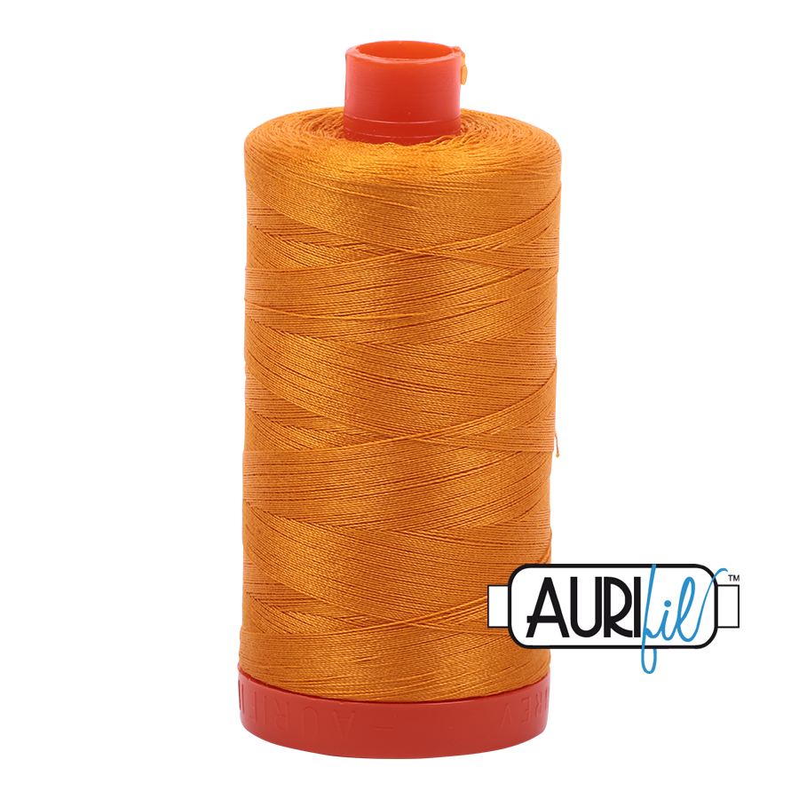 Aurifil 50wt Cotton Thread - 2145 Yellow Orange 1300m