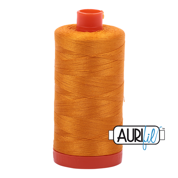 Aurifil 50wt Cotton Thread - 2145 Yellow Orange 1300m