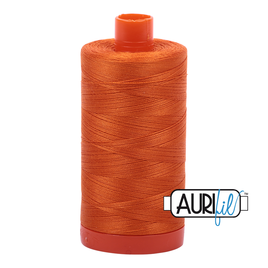 Aurifil 50wt Cotton Thread - 2150 Pumpkin 1300m