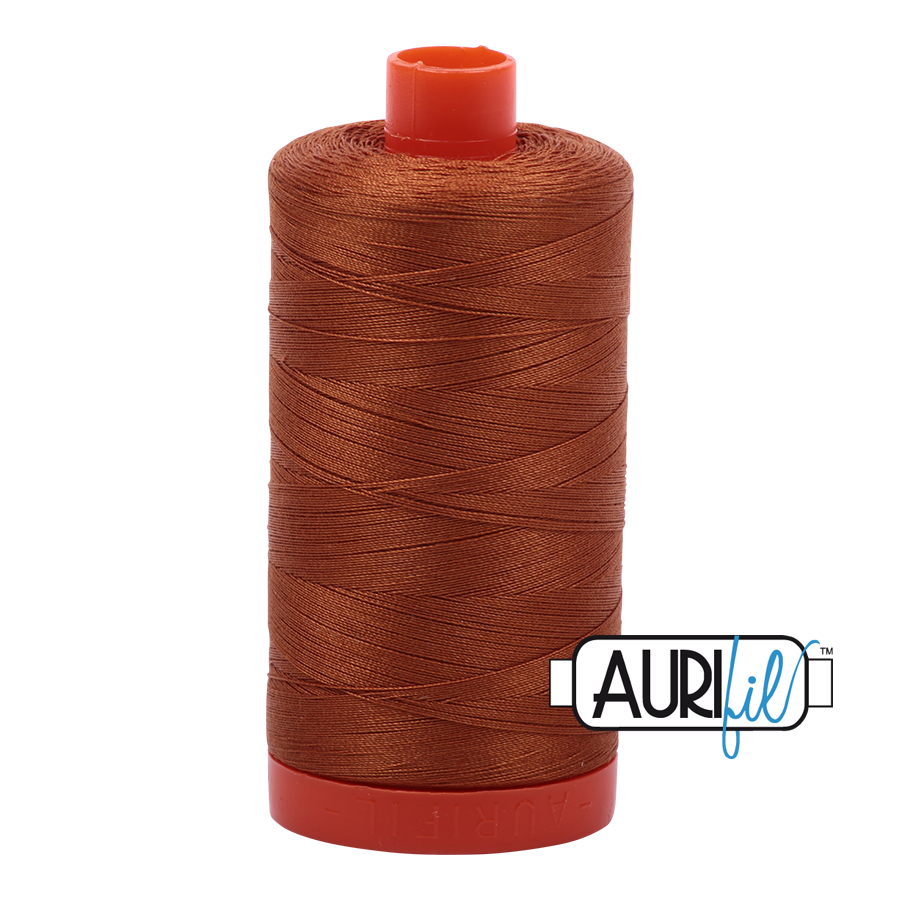 Aurifil 50wt Cotton Thread - 2155 Cinnamon 1300m