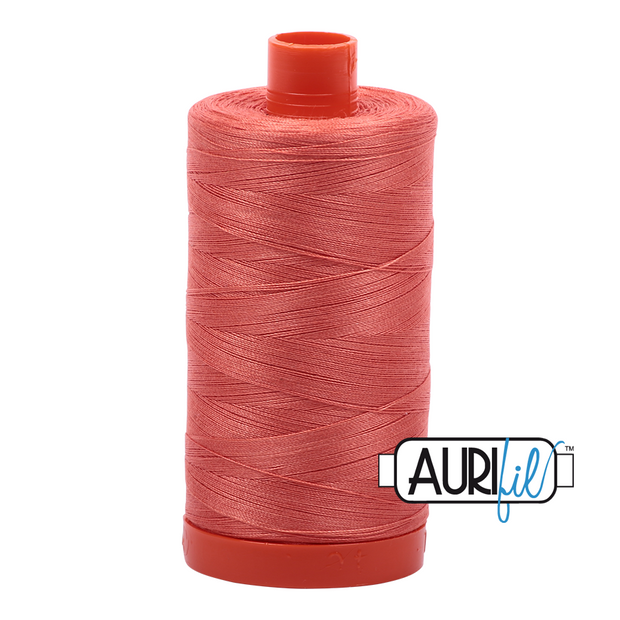 Aurifil 50wt Cotton Thread - 2225 Salmon 1300m