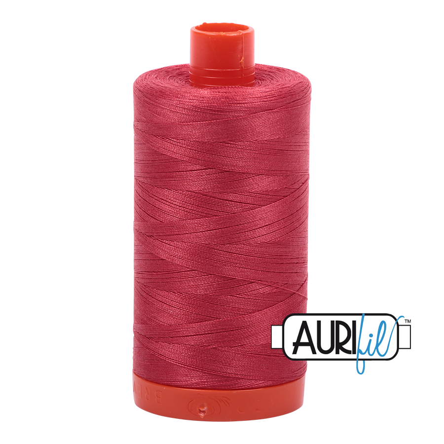 Aurifil 50wt Cotton Thread - 2230 Red Peony 1300m