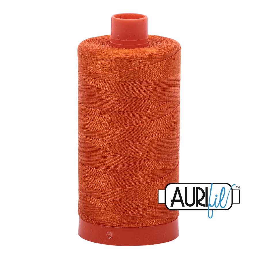 Aurifil 50wt Cotton Thread - 2235 Orange 1300m