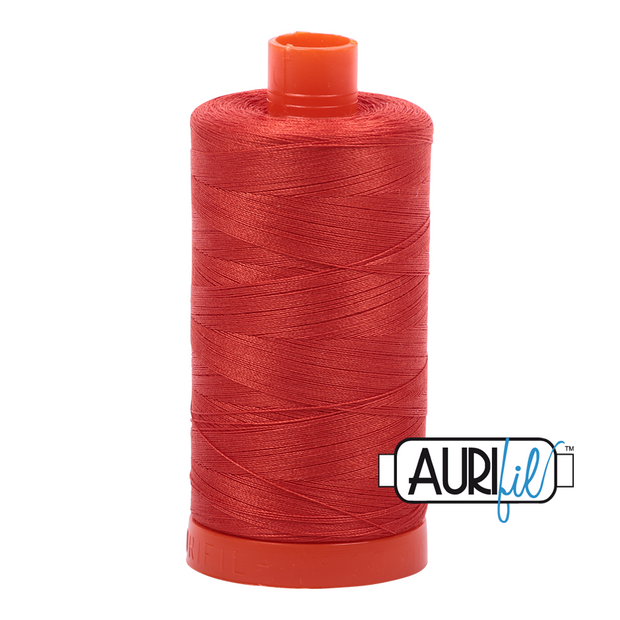 Aurifil 50wt Cotton Thread - 2245 Red Orange 1300m