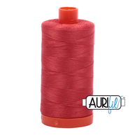 Aurifil 50wt Cotton Thread - 2255 Dark Red Orange 1300m