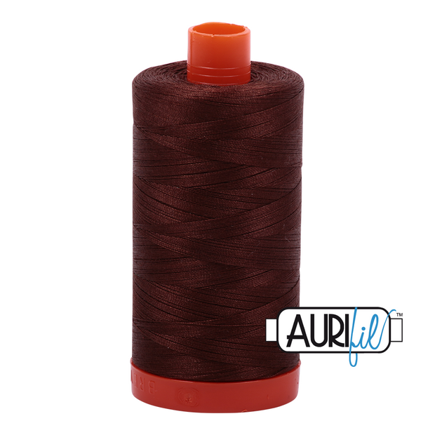 Aurifil 50wt Cotton Thread - 2360 Chocolate 1300m