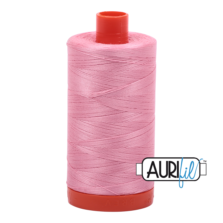 Aurifil 50wt Cotton Thread - 2425 Bright Pink 1300m