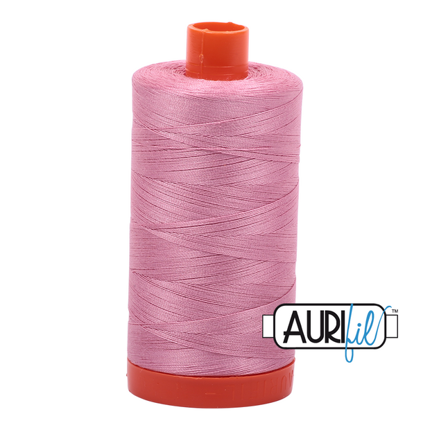 Aurifil 50wt Cotton Thread - 2430 Antique Rose 1300m