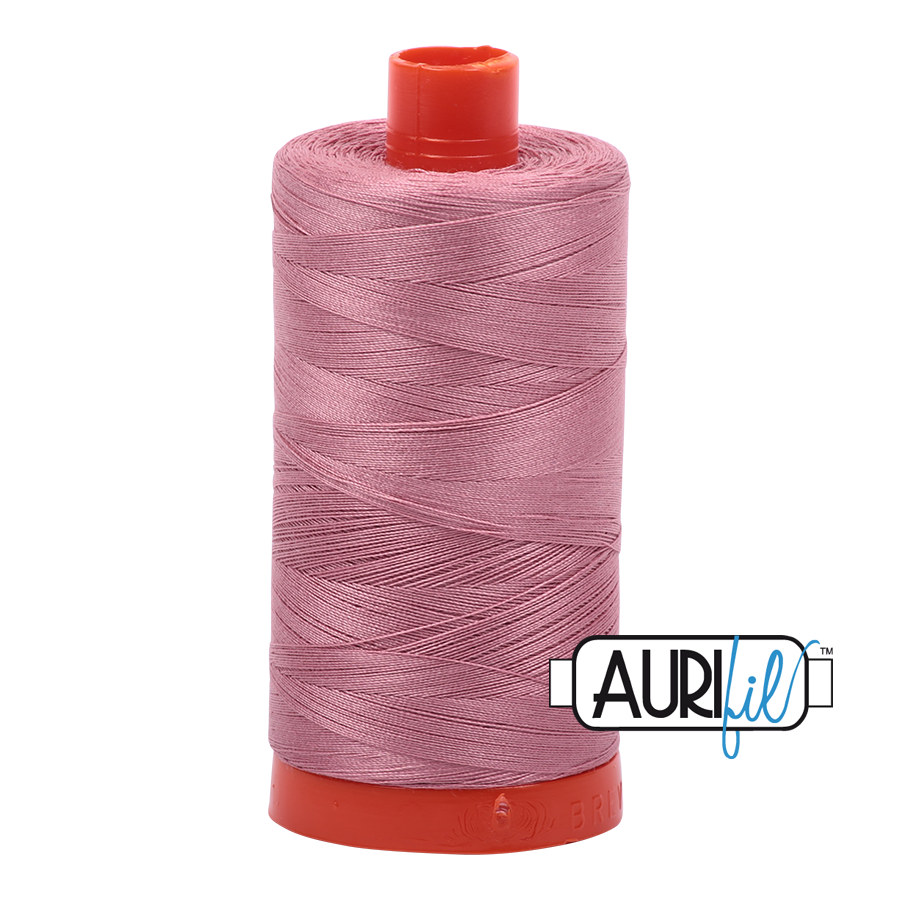 Aurifil 50wt Cotton Thread - 2445 Victorian Rose 1300m