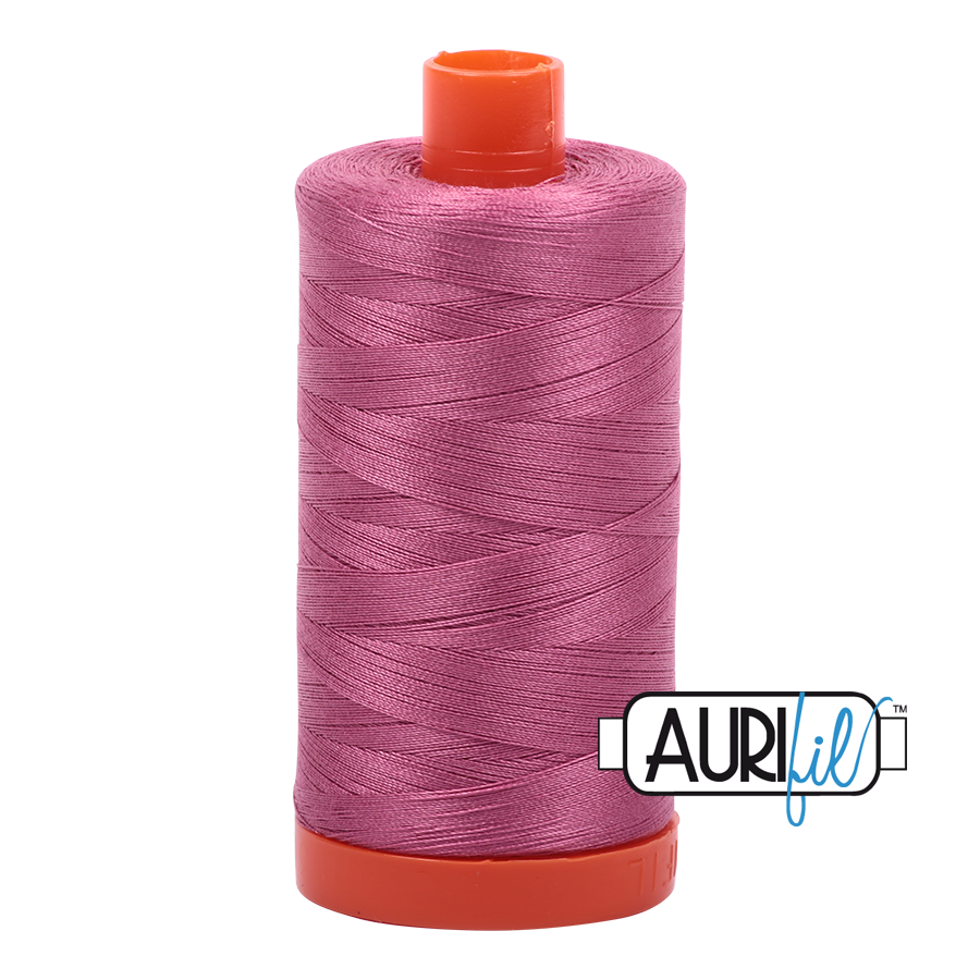 Aurifil 50wt Cotton Thread - 2452 Dusty Rose 1300m