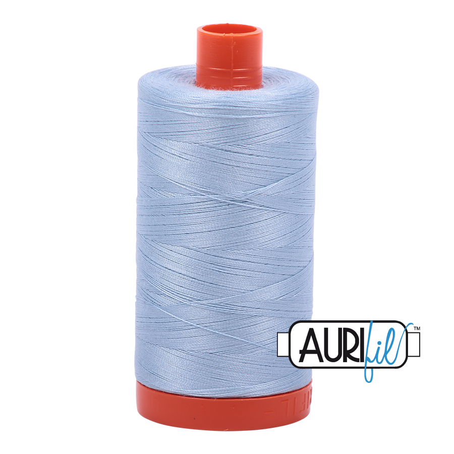 Aurifil 50wt Cotton Thread - 2710 Light Robins Egg 1300m