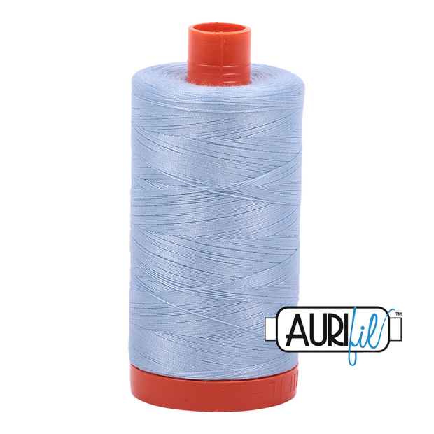 Aurifil 50wt Cotton Thread - 2710 Light Robins Egg 1300m