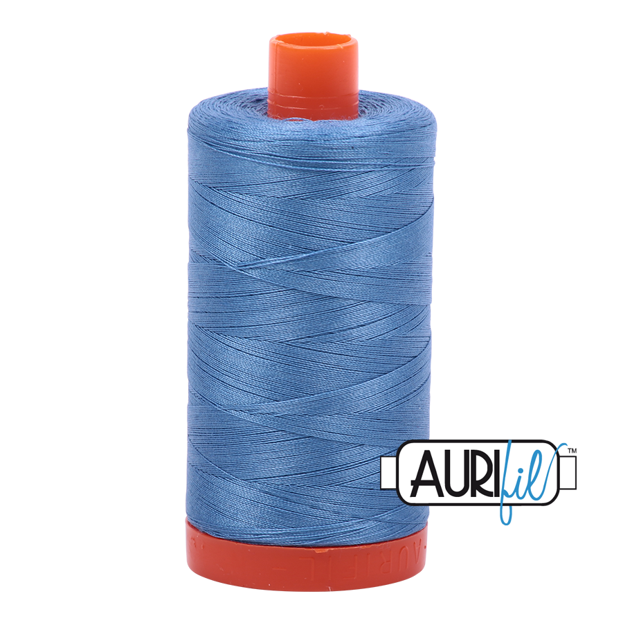 Aurifil 50wt Cotton Thread - 2725 Light Wedgewood 1300m