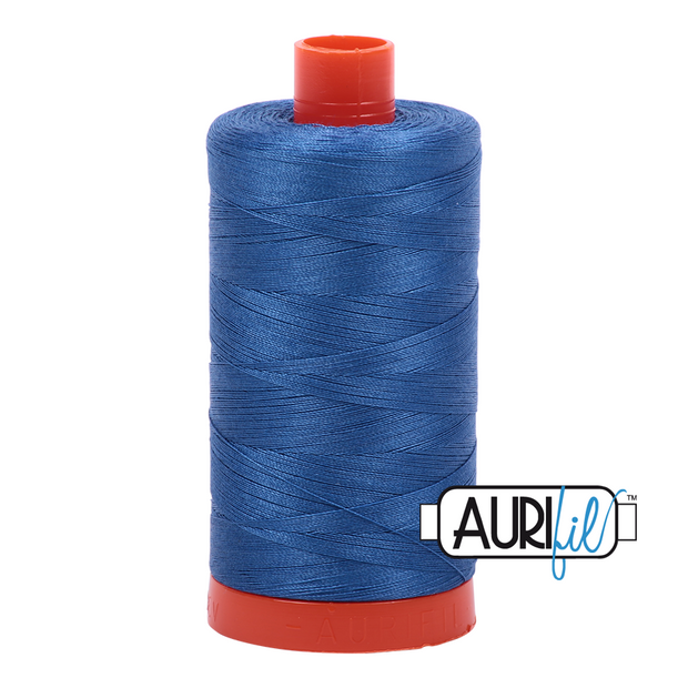 Aurifil 50wt Cotton Thread - 2730 Delft Blue 1300m