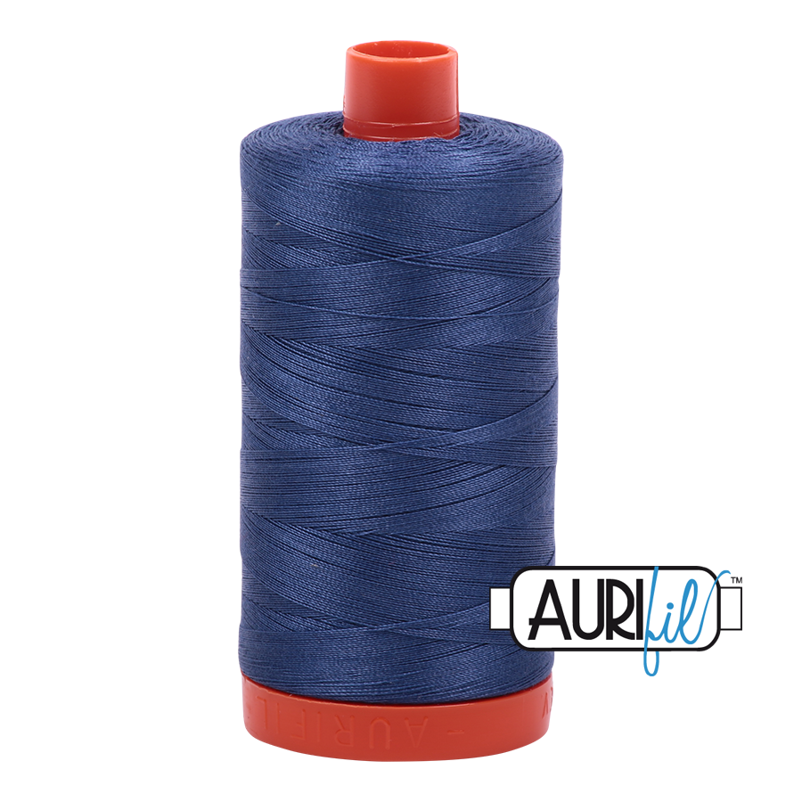 Aurifil 50wt Cotton Thread - 2775 Steel Blue 1300m