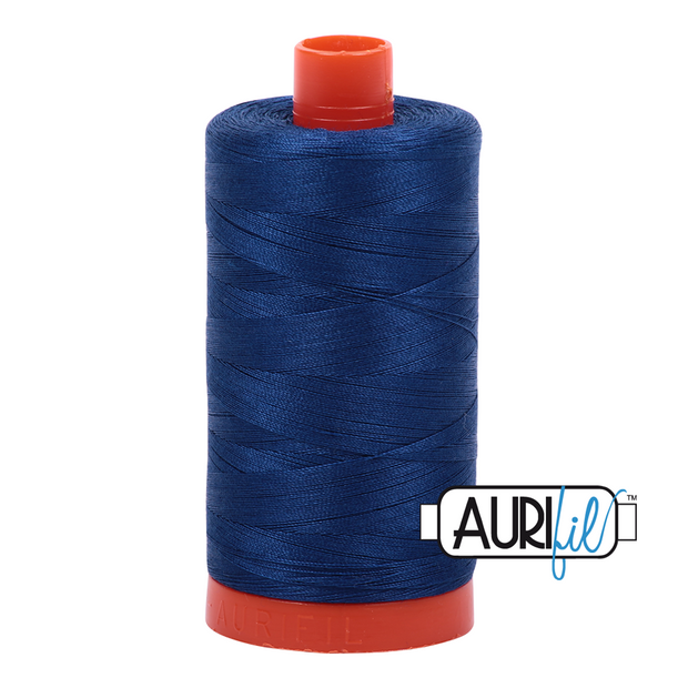 Aurifil 50wt Cotton Thread - 2780 Dark Delft Blue 1300m
