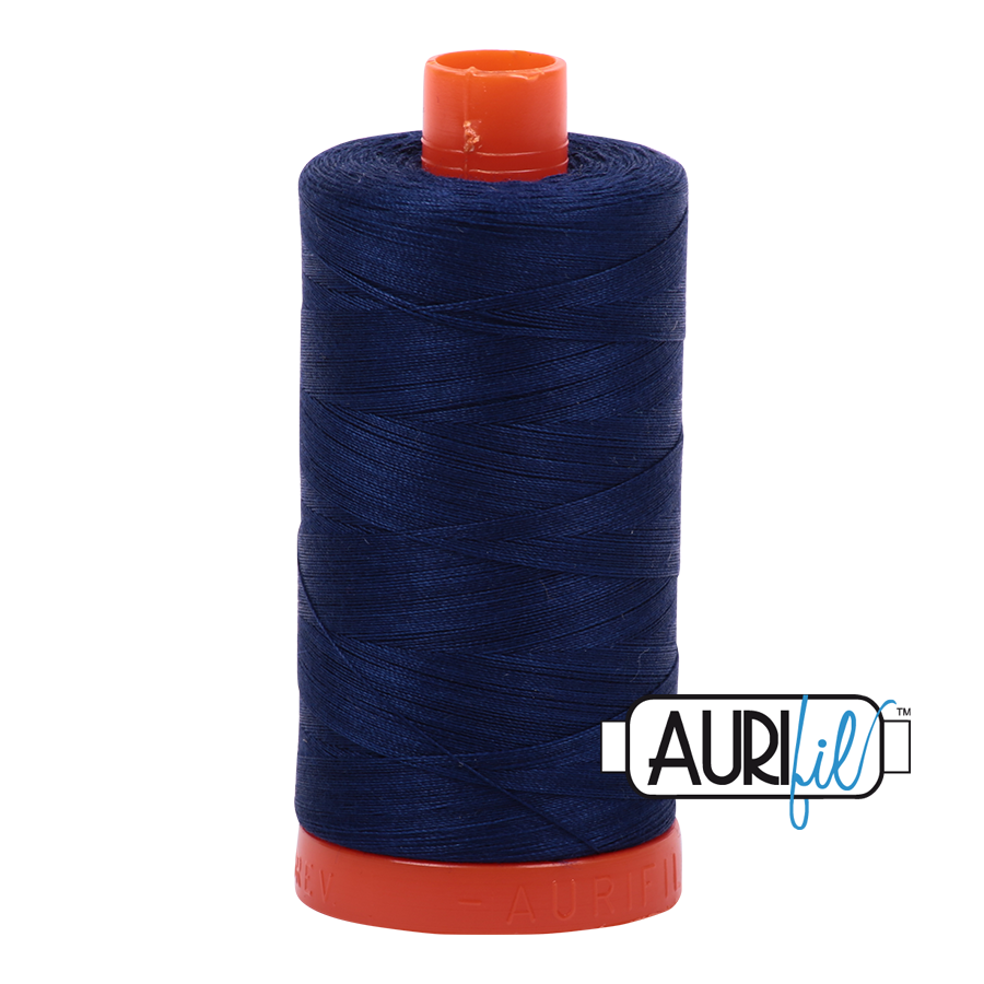 Aurifil 50wt Cotton Thread - 2784 Dark Navy 1300m