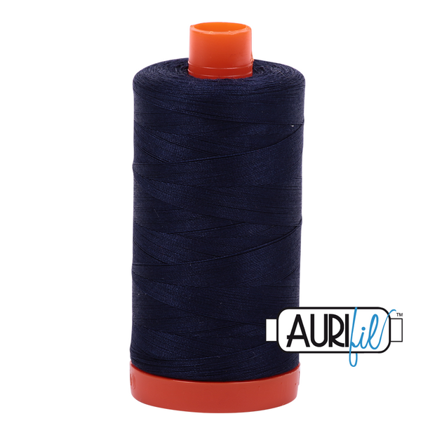 Aurifil 50wt Cotton Thread - 2785 Very Dark Navy 1300m