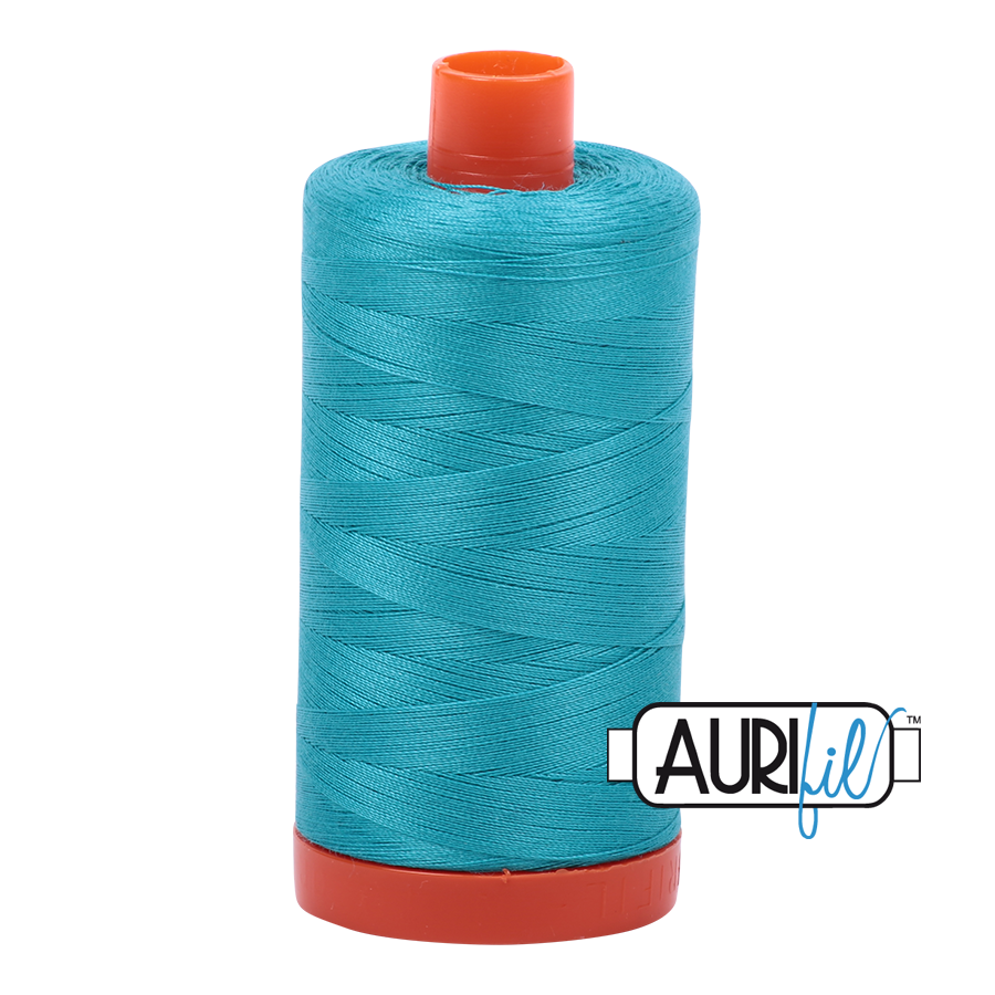 Aurifil 50wt Cotton Thread - 2810 Turquoise 1300m