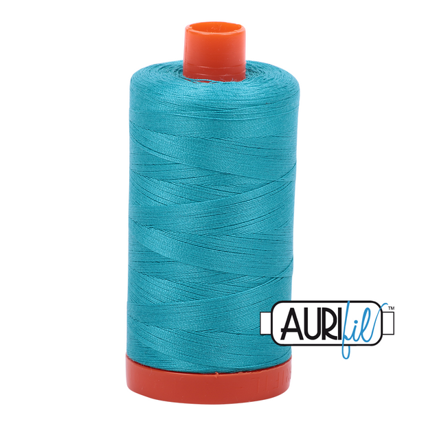 Aurifil 50wt Cotton Thread - 2810 Turquoise 1300m