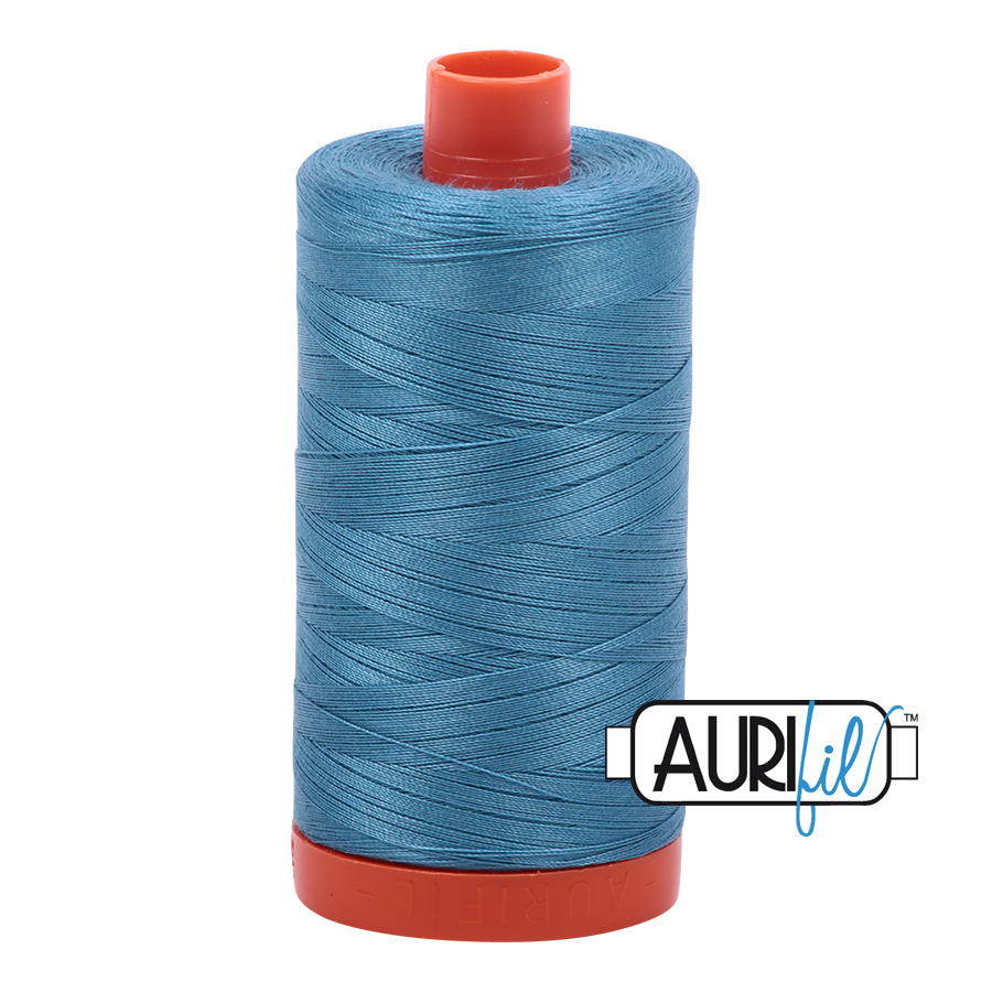 Aurifil 50wt Cotton Thread - 2815 Teal 1300m