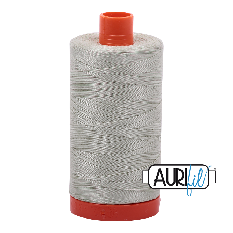 Aurifil 50wt Cotton Thread - 2843 Light Grey Green 1300m