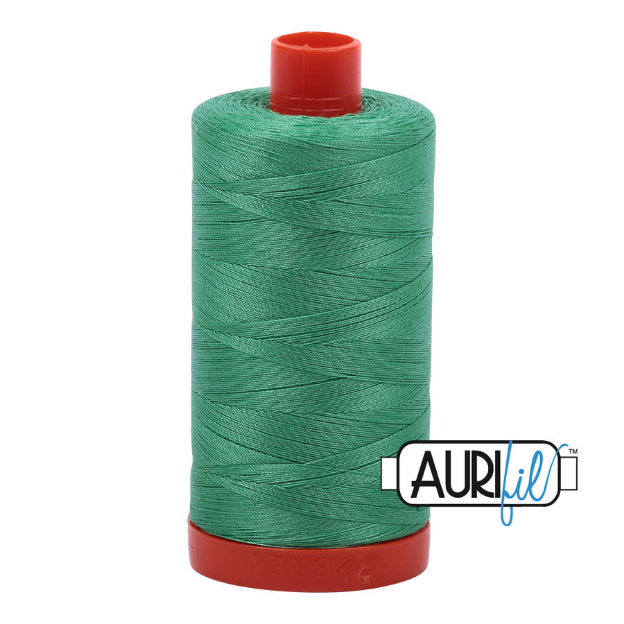 Aurifil 50wt Cotton Thread - 2860 Light Emerald 1300m