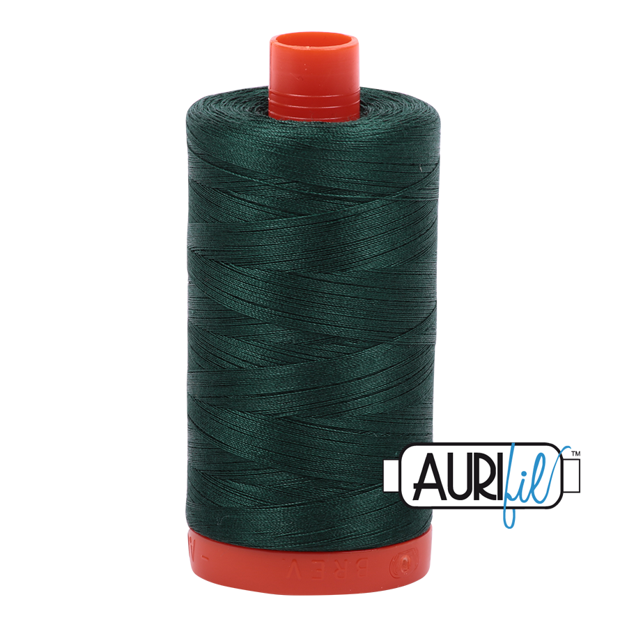 Aurifil 50wt Cotton Thread - 2885 Medium Spruce 1300m