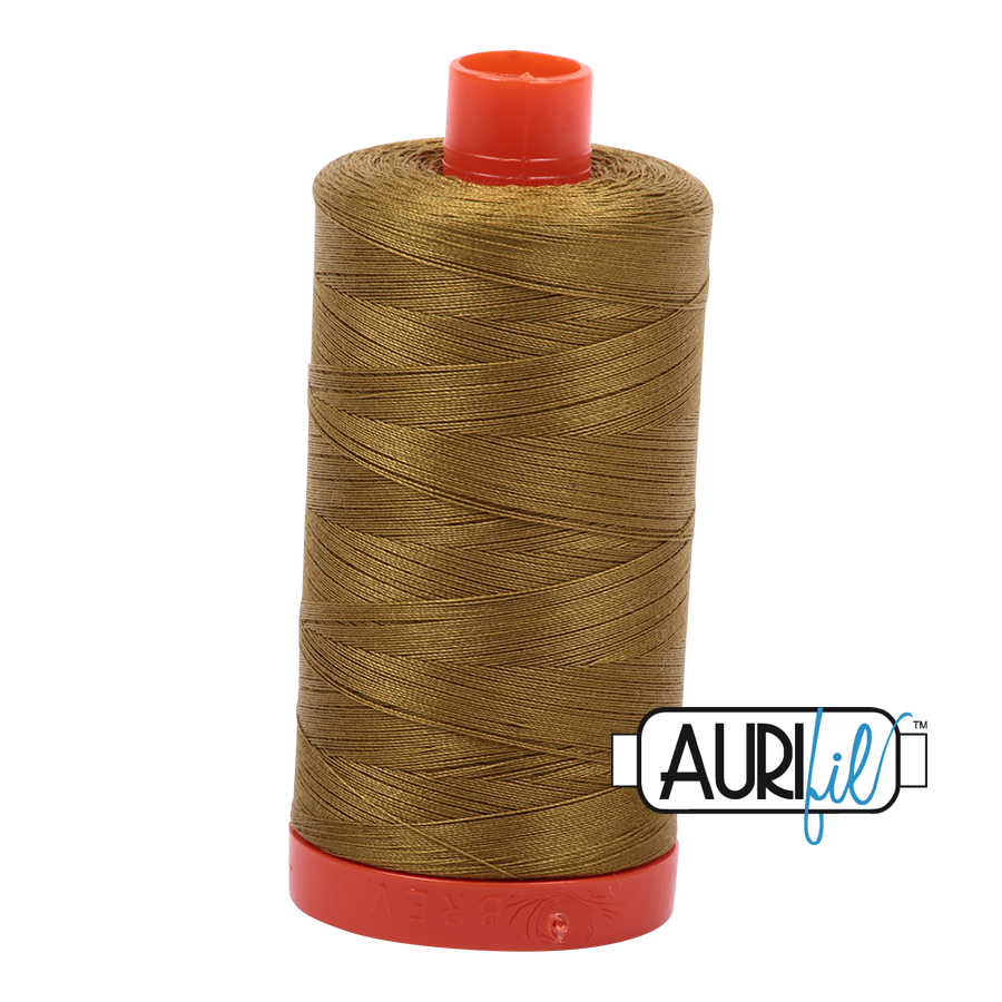 Aurifil 50wt Cotton Thread - 2910 Medium Olive 1300m