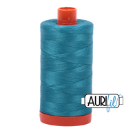Aurifil 50wt Cotton Thread - 4182 Dark Turquoise 1300m