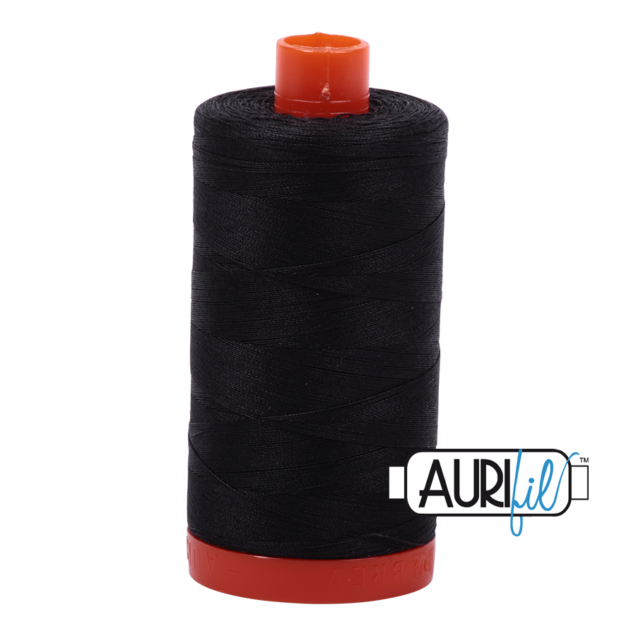 Aurifil 50wt Cotton Thread - 4241 Very Dark Grey 1300m