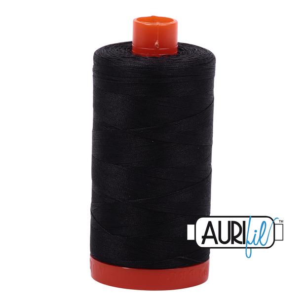 Aurifil 50wt Cotton Thread - 4241 Very Dark Grey 1300m