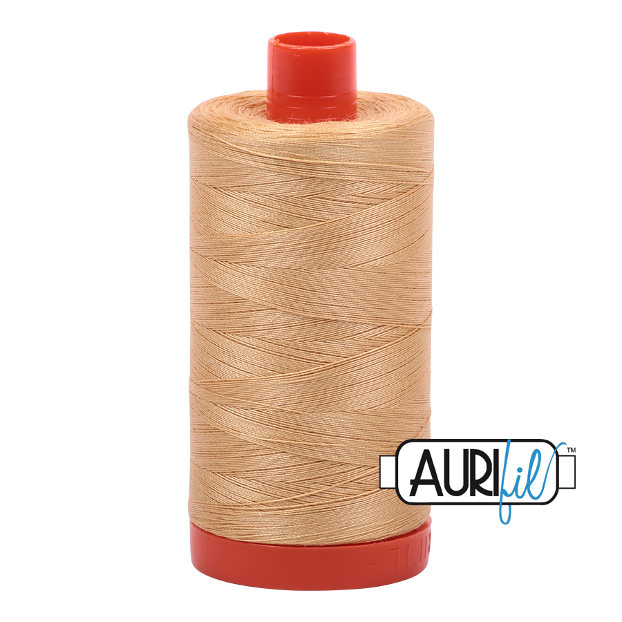 Aurifil 50wt Cotton Thread - 5001 Ocher Yellow 1300m