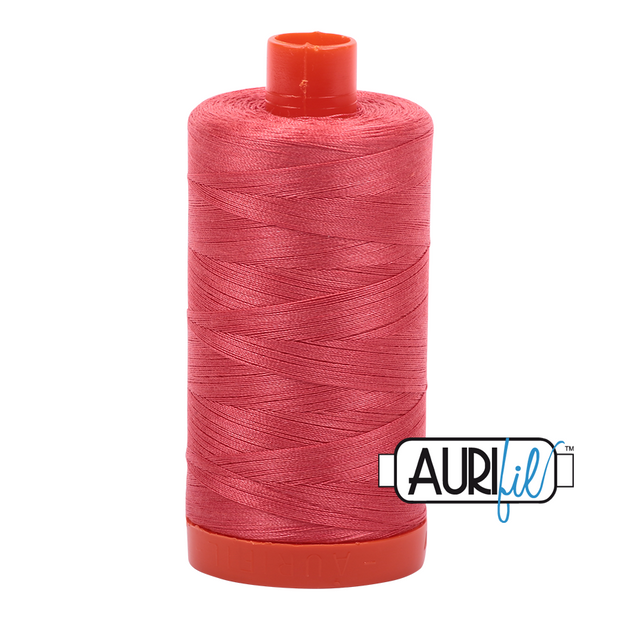 Aurifil 50wt Cotton Thread - 5002 Medium Red 1300m