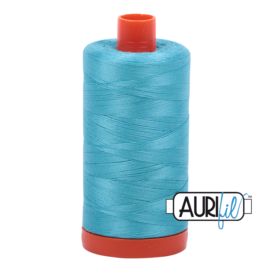 Aurifil 50wt Cotton Thread - 5005 Bright Turquoise 1300m