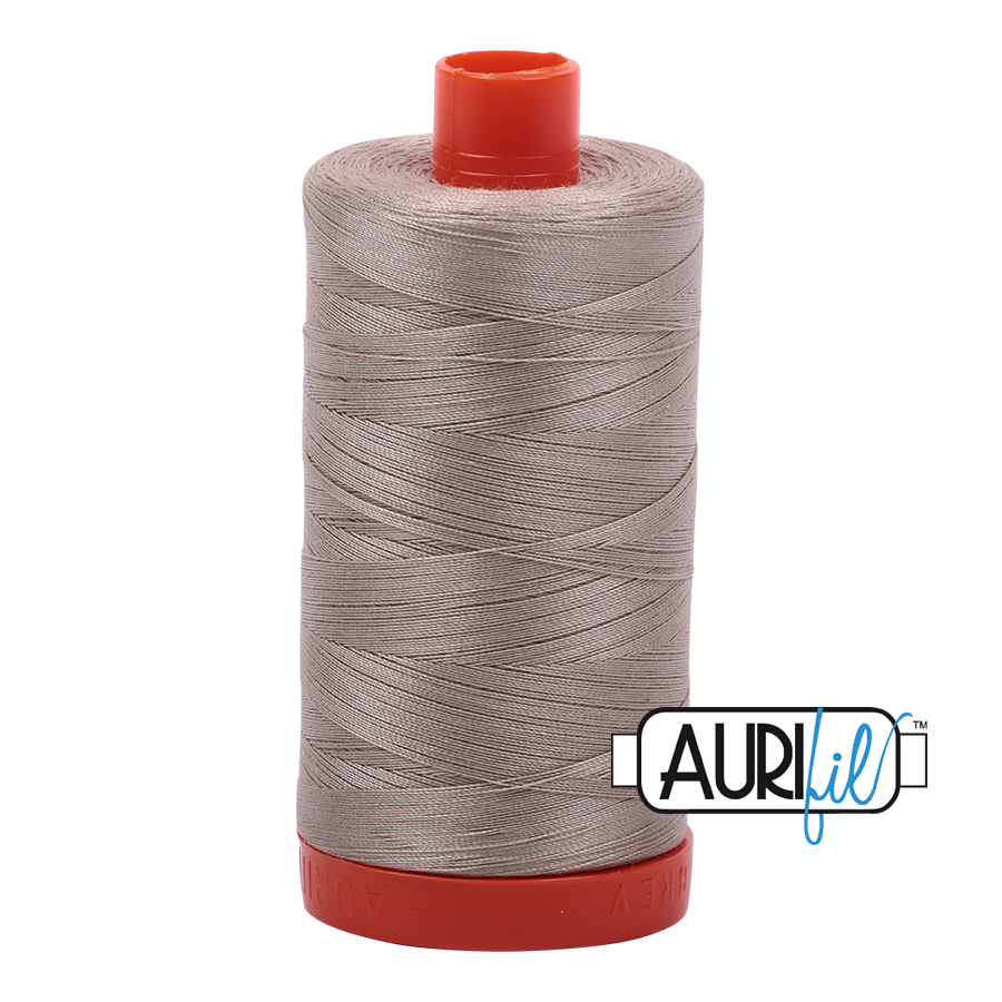 Aurifil 50wt Cotton Thread - 5011 Rope Beige 1300m