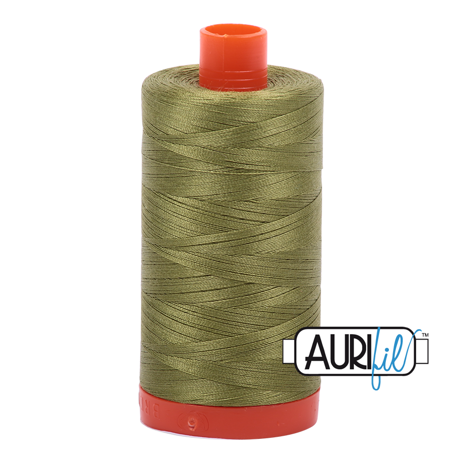 Aurifil 50wt Cotton Thread - 5016 Olive Green 1300m