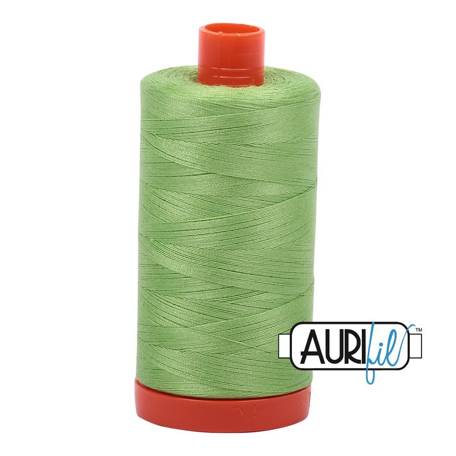 Aurifil 50wt Cotton Thread - 5017 Shining Green 1300m