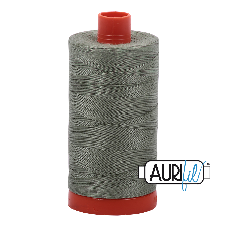 Aurifil 50wt Cotton Thread - 5019 Military Green 1300m