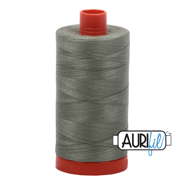 Aurifil 50wt Cotton Thread - 5019 Military Green 1300m