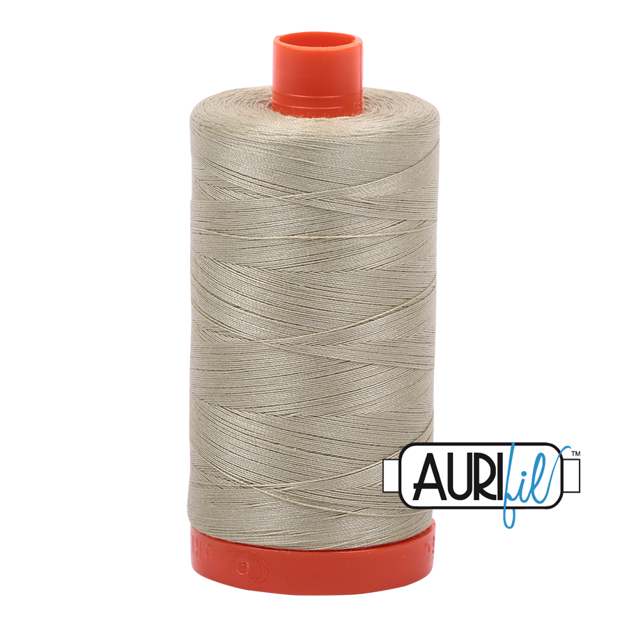 Aurifil 50wt Cotton Thread - 5020 Light Military Green 1300m