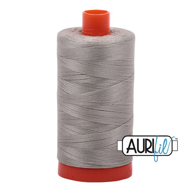 Aurifil 50wt Cotton Thread - 5021 Light Grey 1300m